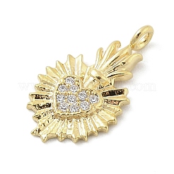 Brass Micro Pave Cubic Zirconia Pendants&nbsp;LS-KK-S514-04D-G