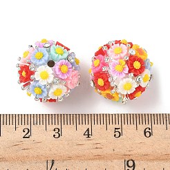Resin Flower Beads&nbsp;RESI-A045-01