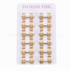 304 Stainless Steel Huggie Hoop Earrings&nbsp;LS-EJEW-L252-022G