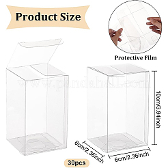 Transparent Plastic PVC Box Gift Packaging&nbsp;CON-WH0060-02C