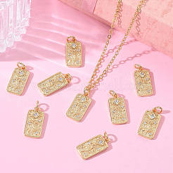 SHEGRACE Valentine's Day Brass Clear Cubic Zirconia Pendants&nbsp;XGRQ3K868-551G