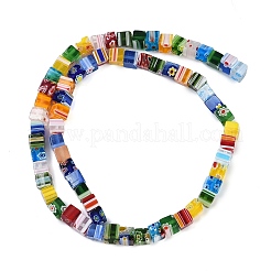 Handmade Millefiori Glass Bead Strands&nbsp;LAMP-H-057-02K
