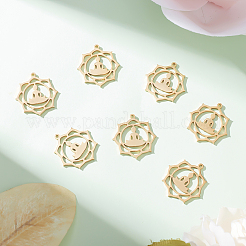 10Pcs Chakra 304 Stainless Steel Pendants&nbsp;STAS-BBC0001-24