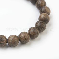 Natural Dyed Sandalwood Beads Stretch Bracelets&nbsp;BJEW-JB03843-01