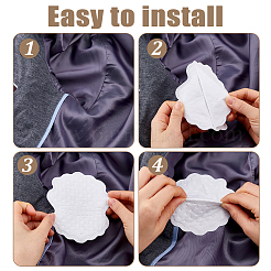 10Pcs Paper Disposable Underarm Sweat Pads&nbsp;FIND-WH0141-034