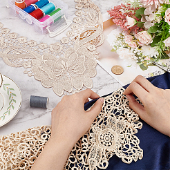 2Pcs 2 Styles Polyester Computerized Embroidery Collar&nbsp;DIY-BC0006-62