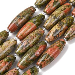 Natural Unakite Beads Strands&nbsp;G-L654-G13-01
