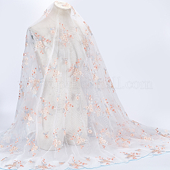 Flower Pattern Polyester Lace Fabic&nbsp;DIY-WH0061-021C
