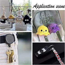80Pcs 4 Style Iron Split Key Rings&nbsp;IFIN-NB0001-47