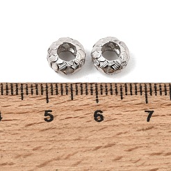 925 Sterling Silver Micro Pave Clear Cubic Zirconia European Beads&nbsp;SE-CBAF1B2-10P