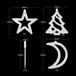 Christmas Theme DIY Pendants Silicone Molds&nbsp;DIY-LS0001-11