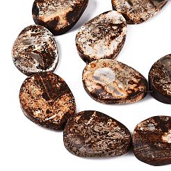 Natural Tree Bark Agate Beads Strands&nbsp;G-Q606-23B