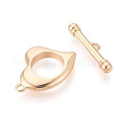 6Pcs Brass Toggle Clasps&nbsp;KK-T073-44G
