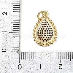 Brass Micro Pave Cubic Zirconia Pendants&nbsp;KK-S526-01G