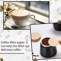 100Pcs Paper Coffee Filters&nbsp;FIND-WH0423-59A