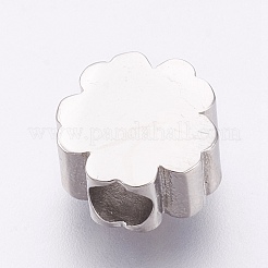 304 Stainless Steel European Beads&nbsp;STAS-O097-101B