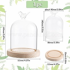 1Pc Glass Dome Cover&nbsp;AJEW-SC0002-61A