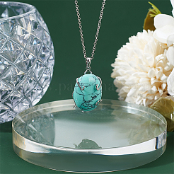1Pc Rhodium Plated 925 Sterling Silver 5 Prongs Pendant Blank Cabochon Settings&nbsp;FIND-GO0001-75