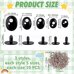 Plastic Craft Doll Safety Eyes&nbsp;DOLL-PH0001-59