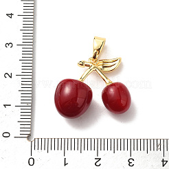 Brass Resin Pendants&nbsp;LS-KK-D383-01G-01