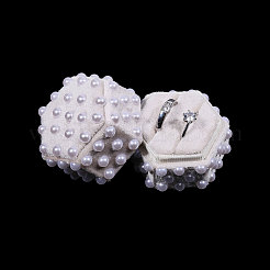 Velvet Couple Ring Boxes&nbsp;VBOX-WH0019-001