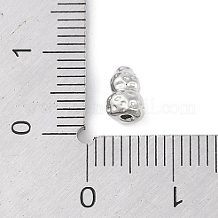 Brass Pave Clear Cubic Zirconia Beads&nbsp;LS-KK-F875-14P