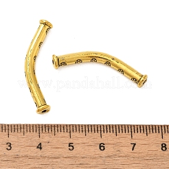 Tibetan Style Alloy Carved Tube Beads&nbsp;FIND-Z063-35AG