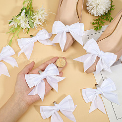 12Pcs Bowknot Polyester Shoe Buckle Clips&nbsp;HJEW-HY00142
