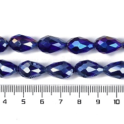 Transparent Electroplate Glass Beads Strands&nbsp;X-EGLA-N013-T10mm-B07