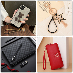 2 Styles ABS Plastic Imitation Pearl Beads & Iron Curb Link Bag Chain Straps&nbsp;FIND-CA0002-65
