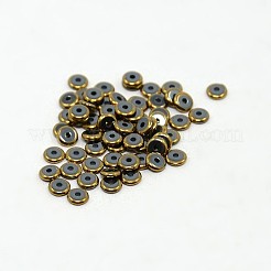 Electroplate Non-magnetic Synthetic Hematite Beads Strands&nbsp;G-J216F-06