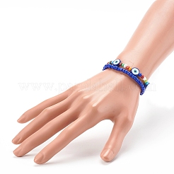 Glass Seed Beads Stretch Bracelets&nbsp;BJEW-JB06291-04