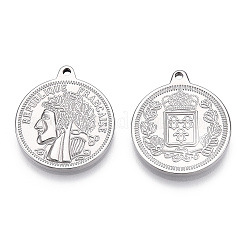 Non-Tarnish 304 Stainless Steel Pendants&nbsp;STAS-T064-23P