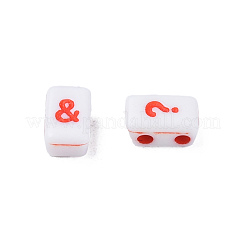 Opaque White Acrylic Connector Charms&nbsp;MACR-N012-21