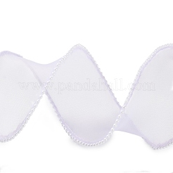 5 Yards ABS Pearl Edged Mesh Ribbon for Bowknot Making&nbsp;OCOR-B004-01A-02