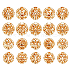 20Pcs 2 Style Brass Hollow Beads&nbsp;KK-PH0009-41