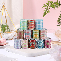 12 Rolls 12 Colors Polyester Cord&nbsp;OCOR-CY0002-43A