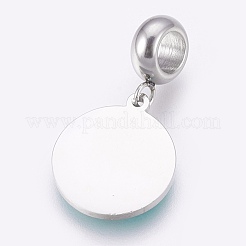 304 Stainless Steel European Dangle Charms&nbsp;STAS-O097-13P