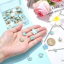 60Pcs 10 Styles Alloy Enamel Pendants&nbsp;FIND-CJ0002-33