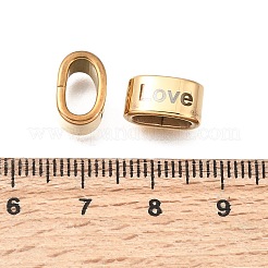 304 Stainless Steel Large Hole Beads&nbsp;STAS-H263-02G-03
