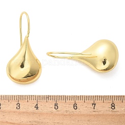 Teardrop Brass Dangle Earrings&nbsp;EJEW-B132-07G
