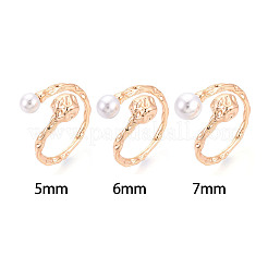 Brass Cuff Ring Settings&nbsp;KK-T076-42G