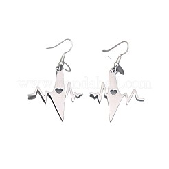 304 Stainless Steel Dangle Earrings for Women&nbsp;WGF6611-01