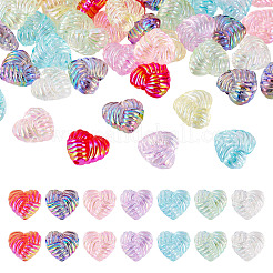 35Pcs UV Plating Iridescent Acrylic Beads&nbsp;OACR-TA0004-20