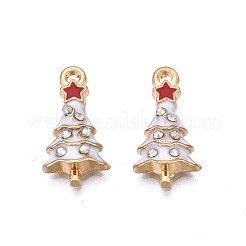 Rack Plating Alloy Enamel Pendants&nbsp;X-ENAM-N055-136B