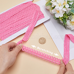 20M Polyester Stretch Frilly Edge Lace Ribbon&nbsp;OCOR-GF0003-37A