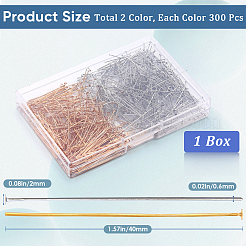 600Pcs 2 Colors Jewelry Findings&nbsp;KK-SP0001-72B