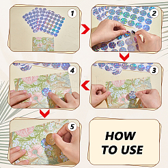 Laser Coated Scratch Off Film Password Stickers&nbsp;STIC-WH0012-15B