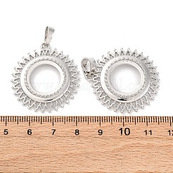 Brass Pendant Cabochon Settings&nbsp;KK-U074-17P