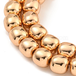 Electroplated Synthetic Non-magnetic Hematite Beads Strands&nbsp;G-C136-C01-01